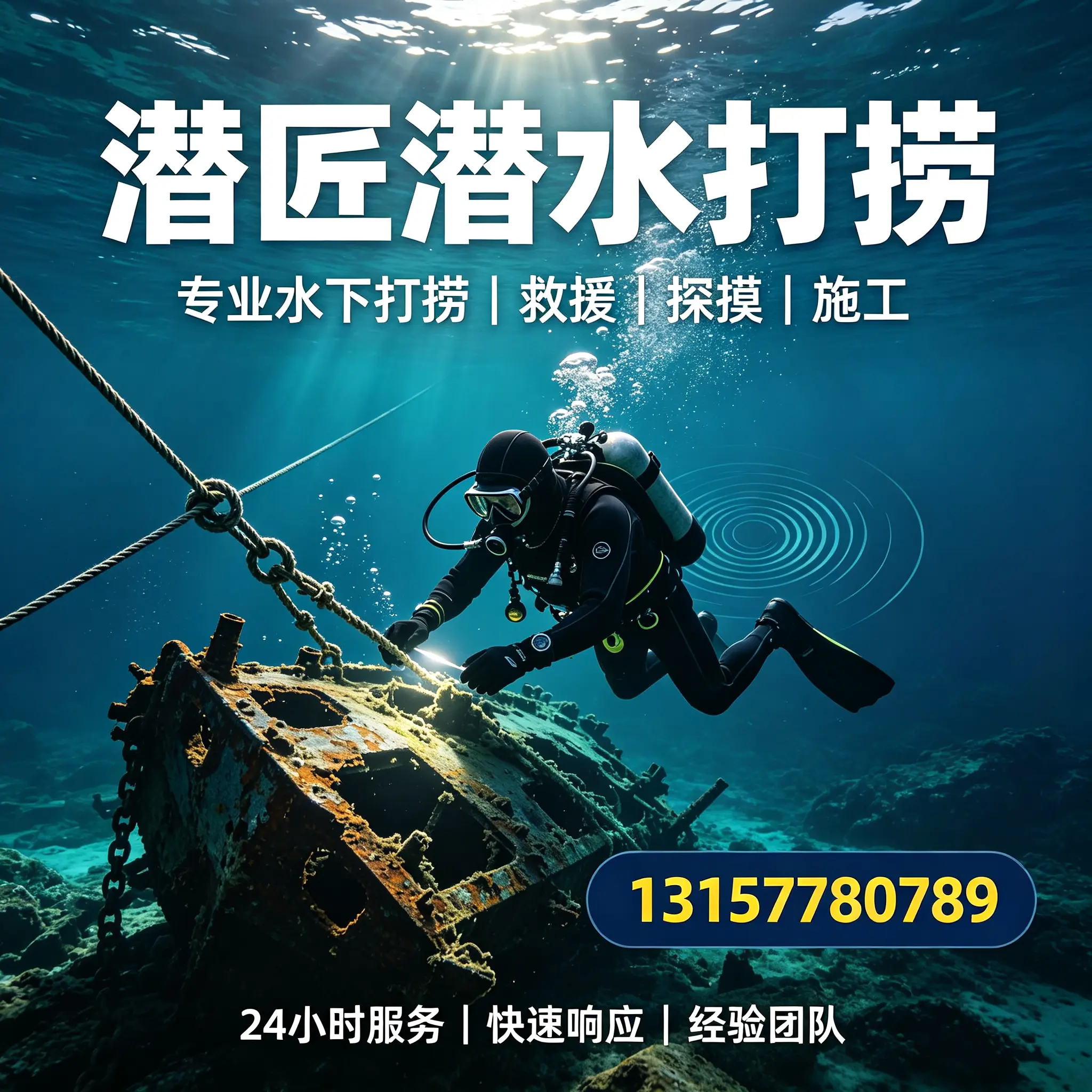 文登水下打捞作业服务产品